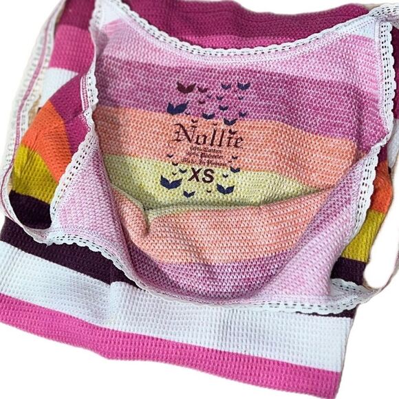 Nollie Stripe Waffle Tank - Picture 6 of 7